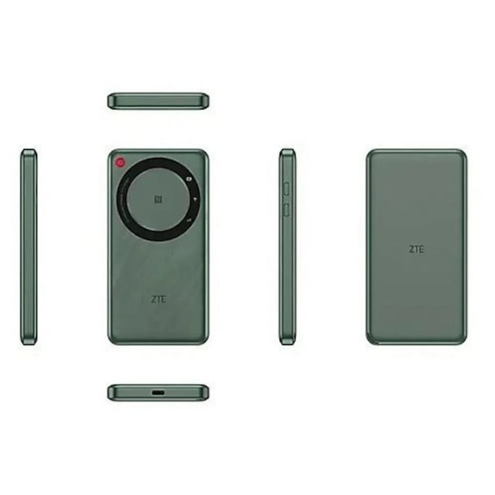 Рутер ZTE U30 Air, 4G, 5G, Wi-Fi, зелен, 72,8x140x12,5 мм