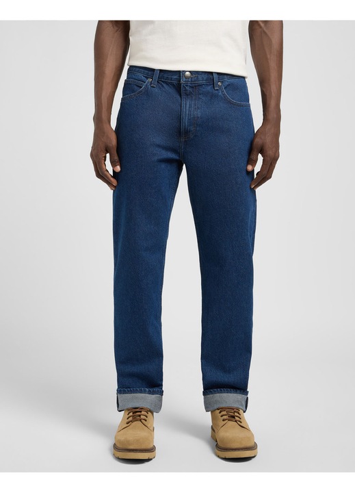 Blugi barbati Lee, model West 112373312, bumbac, albastri, W30-L30 US