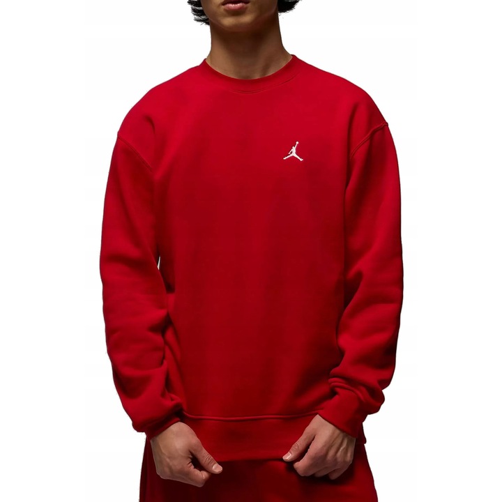 Bluza sport pentru barbati, Nike, Jordan, Fleece, rosu, marime XXL, bumbac/poliester