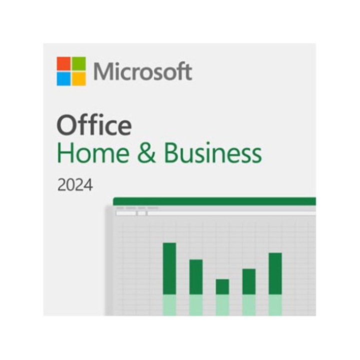 Pachet Office Home and Business 2024, Microsoft, 64-bit, ESD, compatibil Windows 11 si macOS