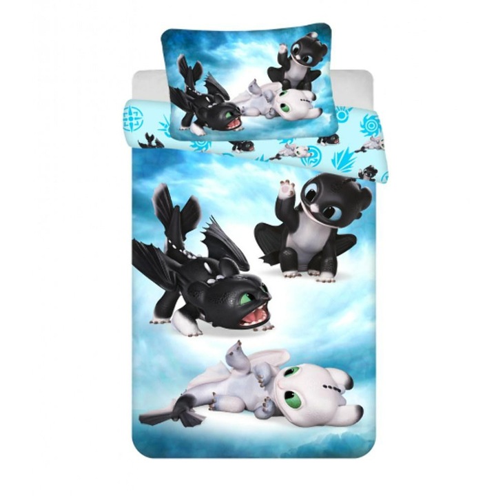 Ágyneműhuzat, Jerry Fabrics, 100x135cm, 40x60cm, pamut, allergiásoknak is ajánlott