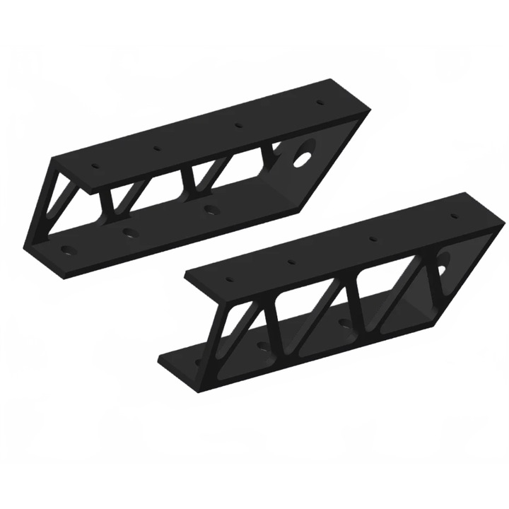 Suport sub birou pentru PS4, plastic, negru, design modern, instalare usoara