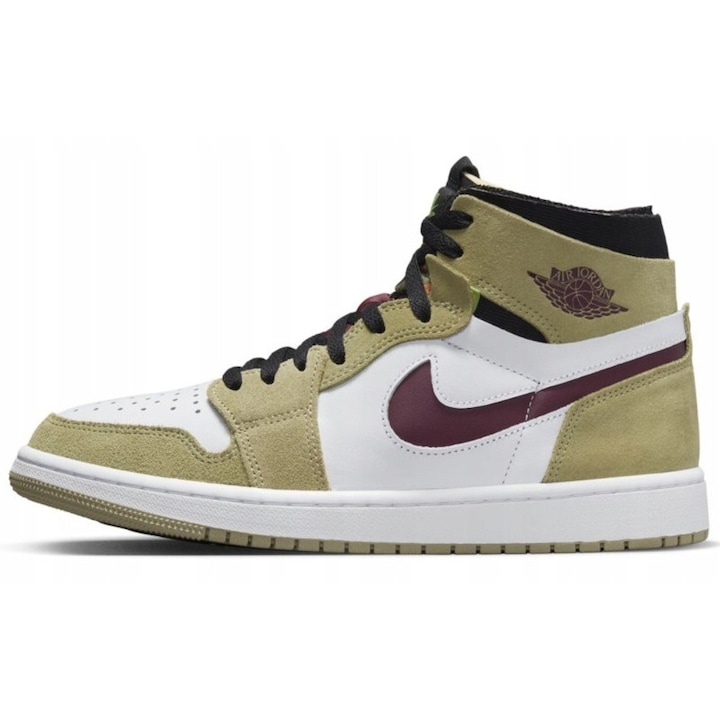 Pantofi sport barbati Nike Air Jordan 1 Zoom inalti, toamna, culoare portocalie, material textil, 47 EU