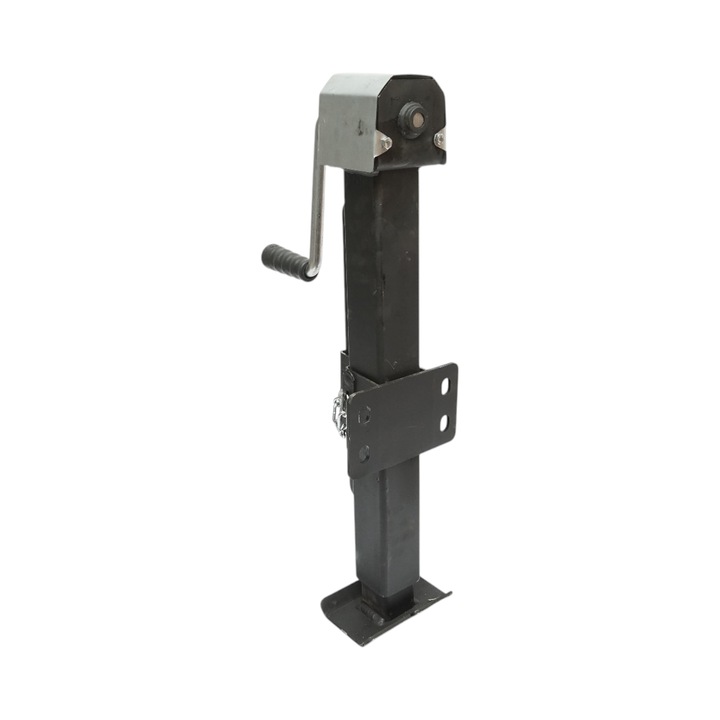 Picior de sprijin remorca reglabil cu manivela 64cm, fixare laterala, sarcina maxima 4000Kg