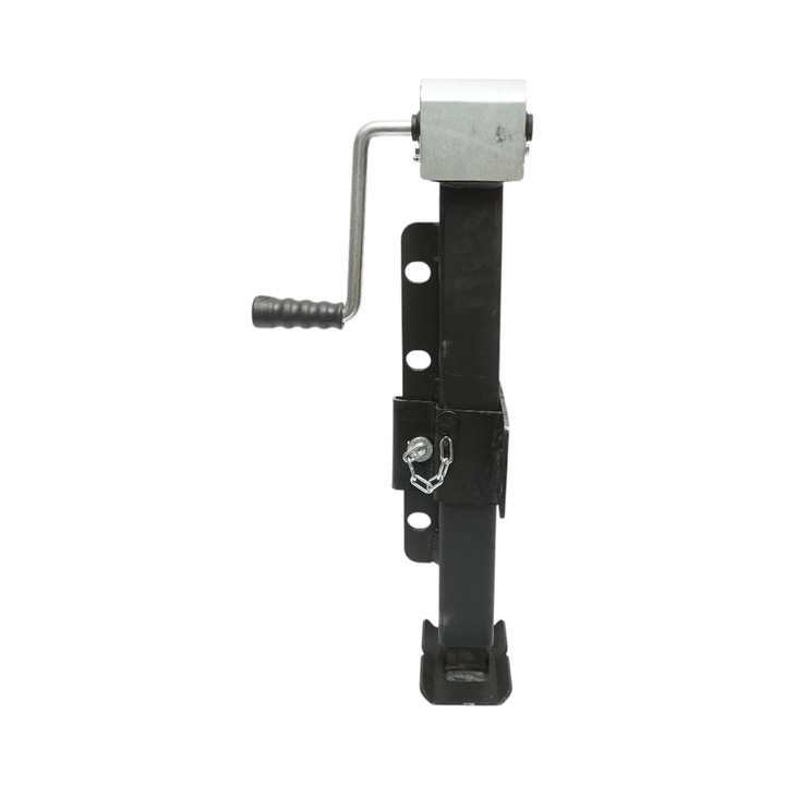 Picior de sprijin remorca reglabil cu manivela 64cm, fixare laterala, sarcina maxima 4000Kg