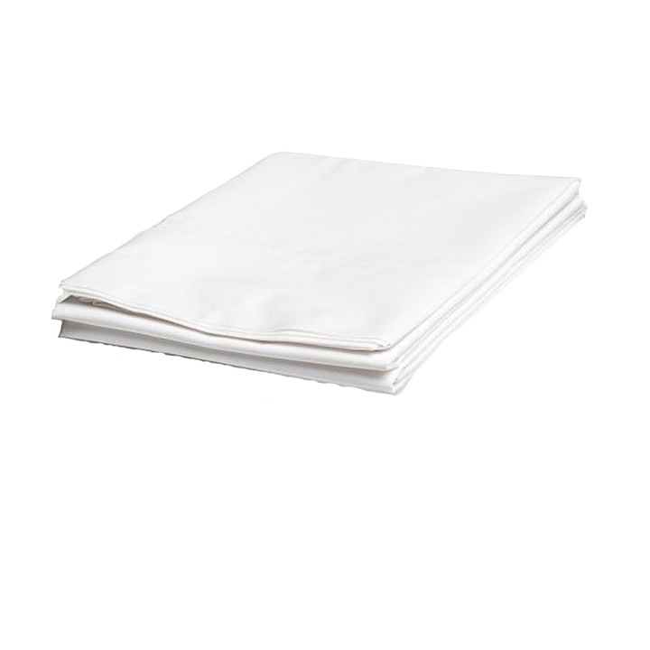 Darymex szállodai lepedő 200x220cm, fehér pamut, kopásálló, légáteresztő