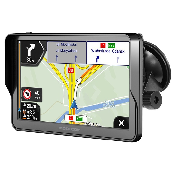 Navigatie GPS, MODECOM, Freeway CX 7.3, 16GB, negru