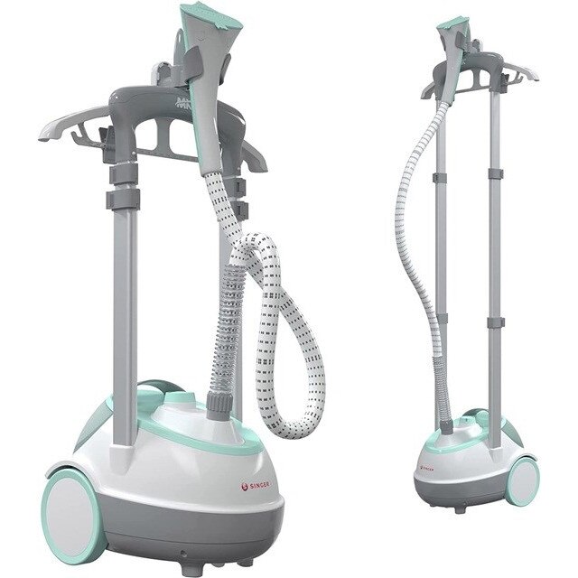 Parownica pentru imbracaminte Singer SteamWorks Classic 2.0, 1500 W, alb, capacitate rezervor 2 l, functie verticala