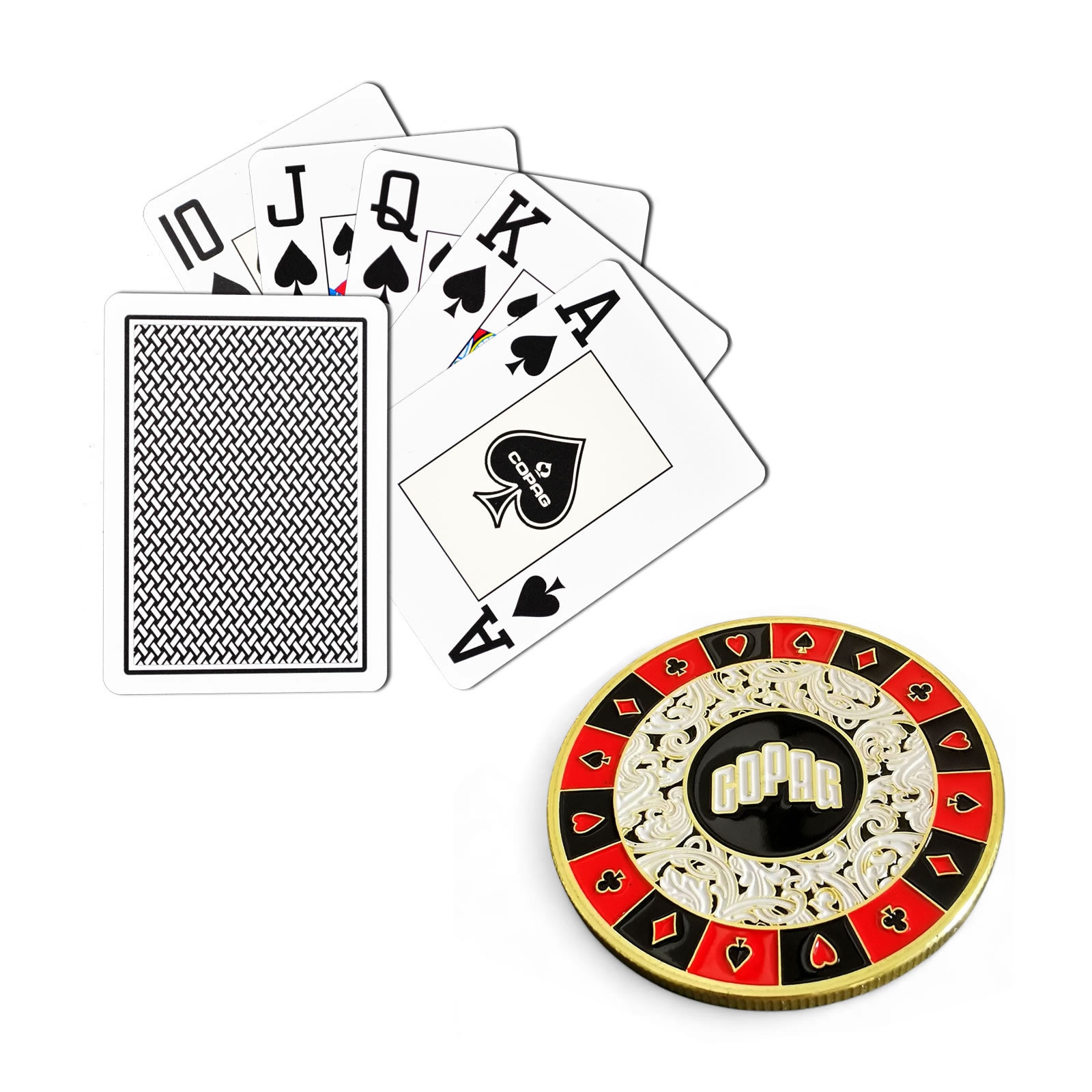 Set De Poker Copag 300 Jetons – Cartes 100% Plastique – Mallette De Transport – Qualité Casino – Dès 14 Ans