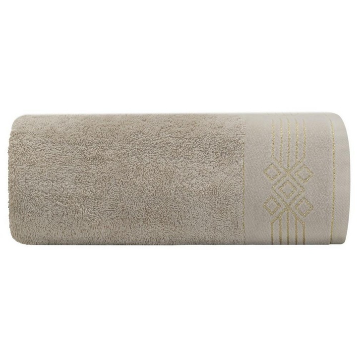 Törölköző Eurofirany Kamela 50x90cm, 100% pamut, 520g/m2, bézs