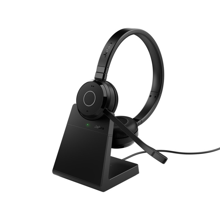Jabra Evolve 65 TE vezeték nélküli fejhallgató, Bluetooth, zajszűrés, fekete