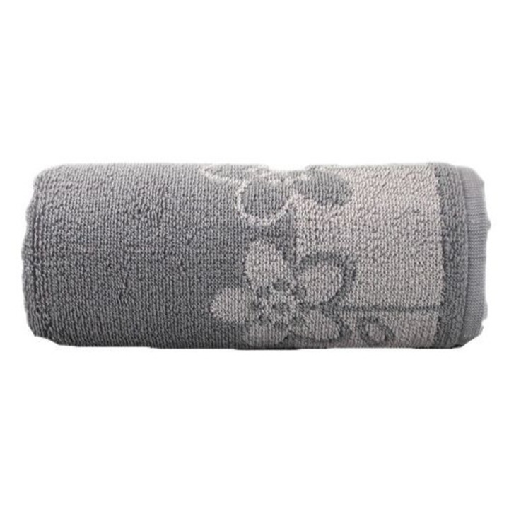 Кърпа Greno Paloma 50x100см, 450гр/м2, сива, с бордюр