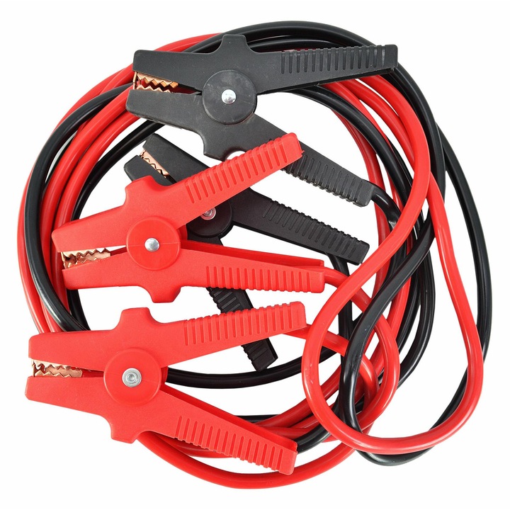 Cabluri de pornire auto, Awtools, 200A, 3,5m, izolatie din cauciuc