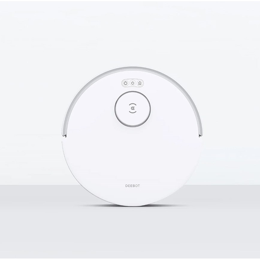 Robot aspirator, Ecovacs, Deebot N20, Putere aspirare 8000 Pa, Capacitate baterie 5200 mAh, Alb