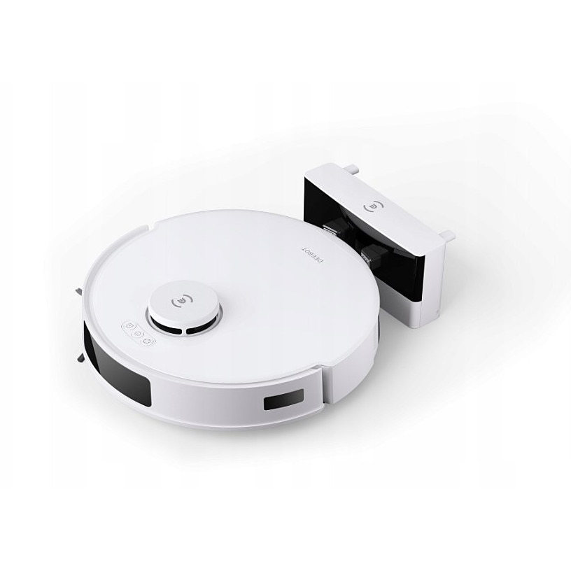 Robot aspirator, Ecovacs, Deebot N20, Putere aspirare 8000 Pa, Capacitate baterie 5200 mAh, Alb