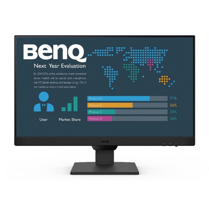Monitor LED Benq 23.8", 1920x1080px, 100Hz, negru