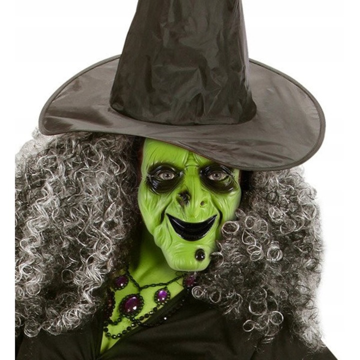 Masca Vrajitoare Halloween - Verde, Unisex