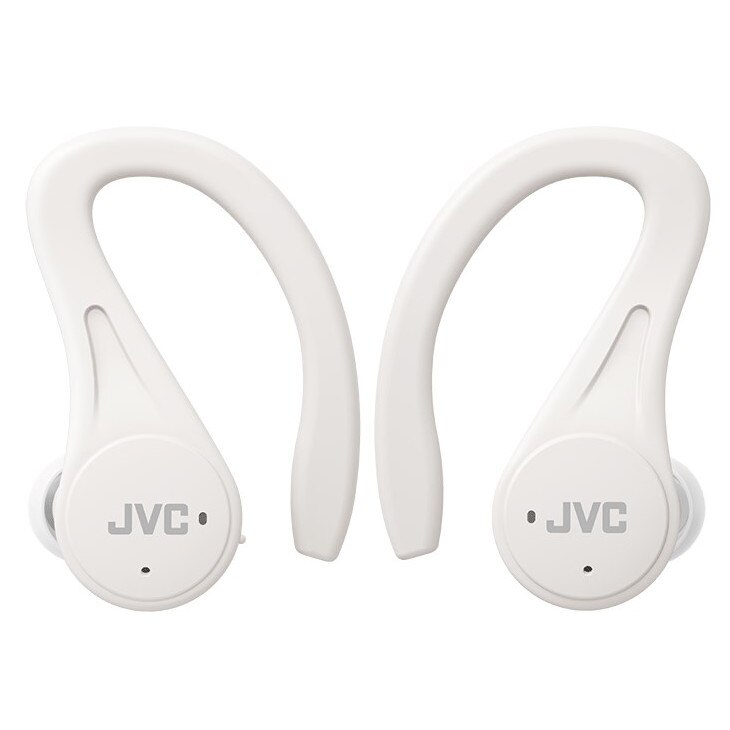 Casti Wireless JVC HA-EC25TWU, alb, waterproof, 30 ore autonomie - eMAG.ro