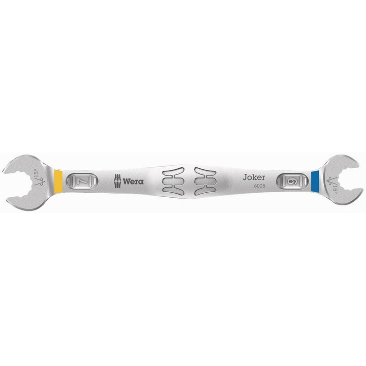 Cheie plata dubla WERA 6x7mm, geometrie speciala, protectie anticoroziune