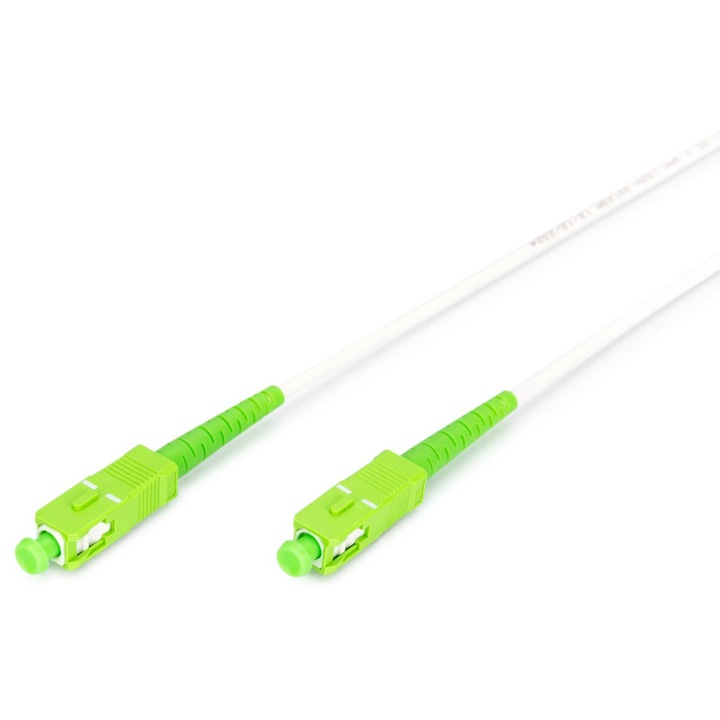 Cabluri optice Digitus, patch cord Armored SM Simplex SCA, 20m, verde