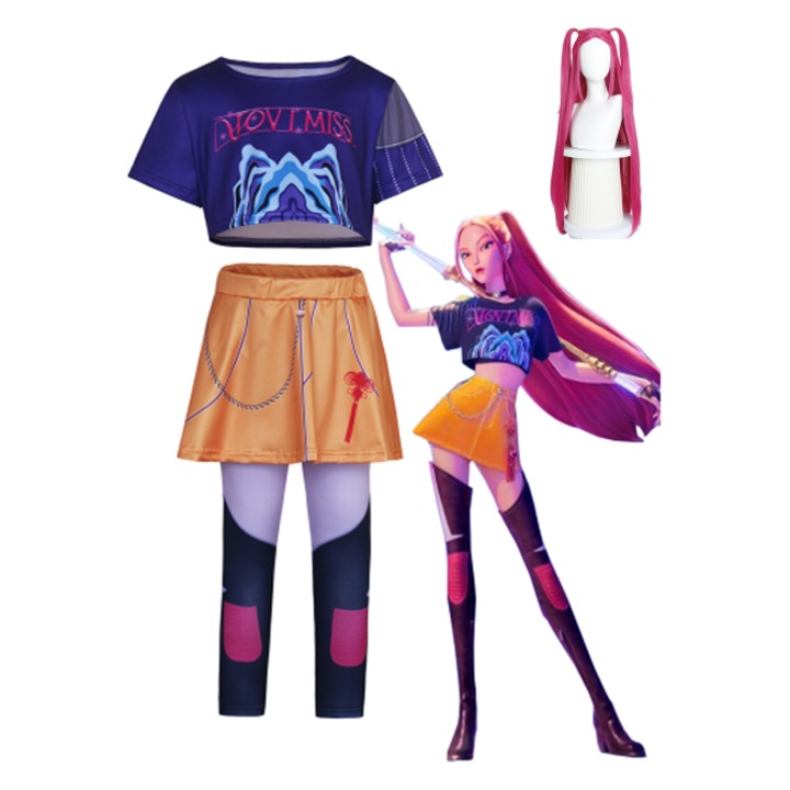 Costum de cosplay K-POP Witcher Girls + peruca, Mila, 130cm