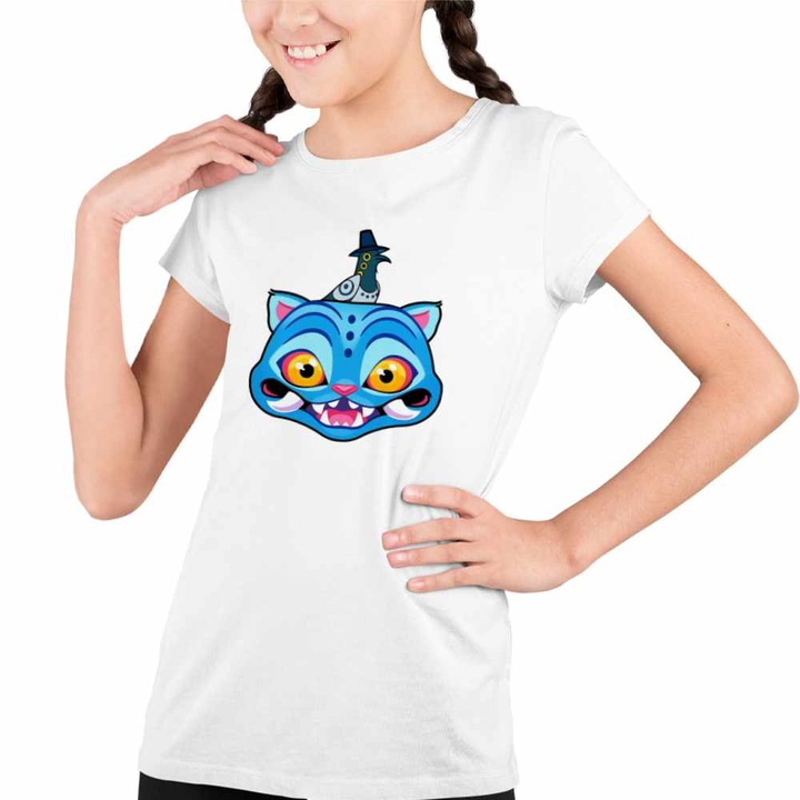 Tricou Copii Fete Huntrix Derpy Sussie Kpop Demon Hunters, Fehér