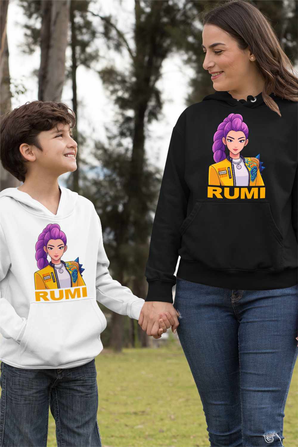 Hanorac Femei Huntrix Rumi Kpop Demon Hunters CoolTrend, negru