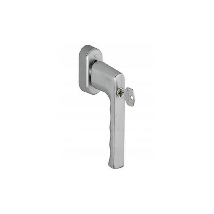 Clantă HOPPE Hamburg Secustic, aluminiu, finisaj titan F9, reglaj VarioFit 32-42 mm