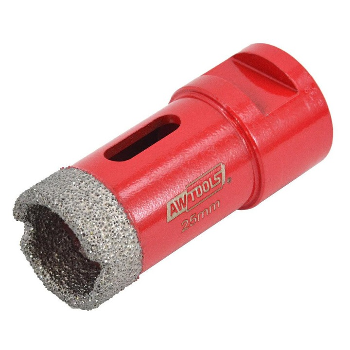Set burghie diamantate Awtools, 25mm, 10mm inaltime, pentru gresie, ceramica, marmura, portelan, M14