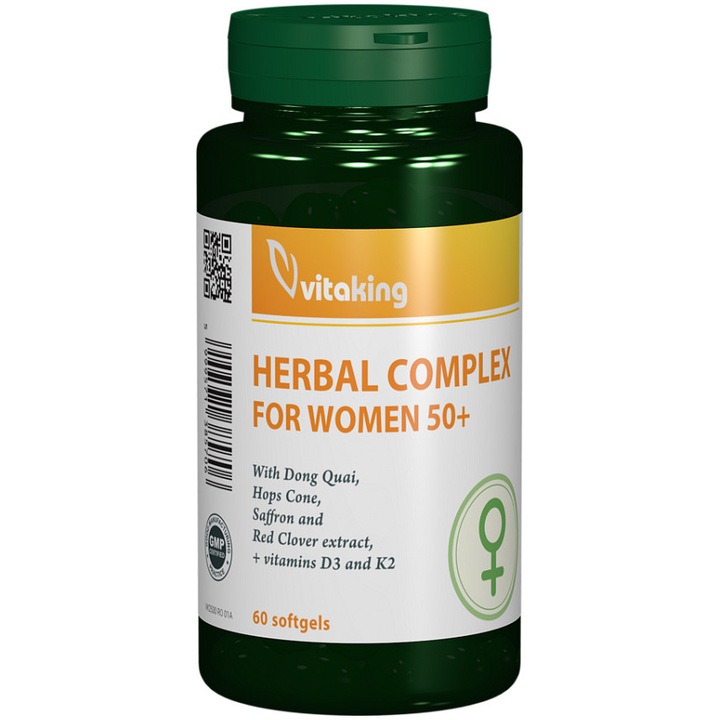 Complex herbal pentru femei 50+, Vitaking, 60 capsule moi