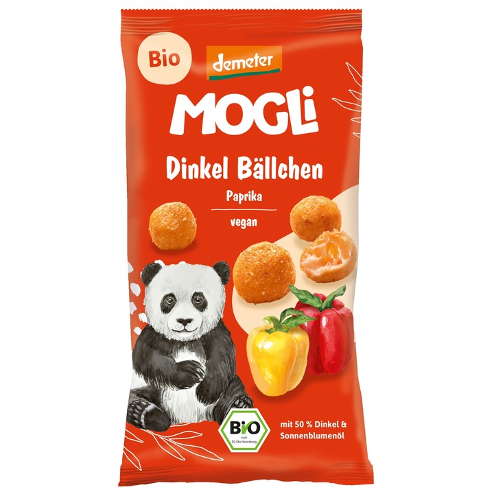 ECO Bilute crocante din grau spelta cu paprika, Mogli, 40g