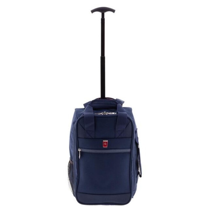 Rucsac cu role pentru Ryanair/Wizz Air Gladiator Metro, bagaj de mana 40x25x20 cm, MG 2158, laptop 14", Albastru