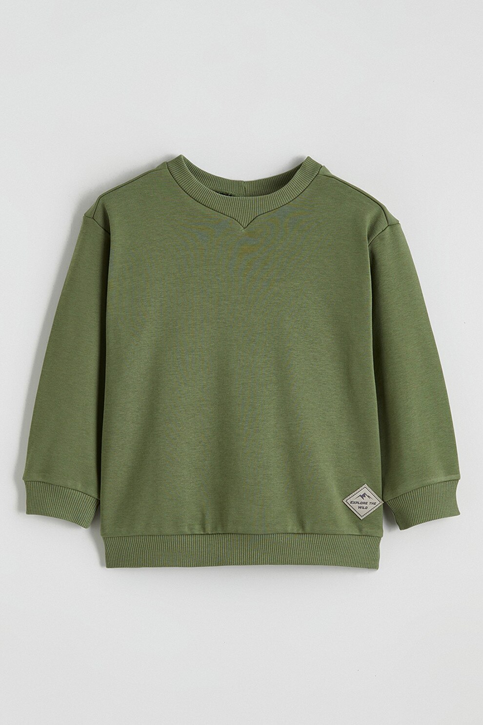 ゆゆゆ LC WAIKIKI, Hanorac cu model si buzunar kangaroo, Verde, Gri