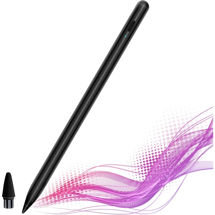 Stylus pen, Bedee®, pencil pentru Android pad, 1.45mm, Varf fin de 1, 45 mm, 10 ore de utilizare continua, cu functie de adsorbtie magnetica, fast charge, pentru Lenovo Samsung Huawei Acer Dell Xiaomi Asus LG Google Chromebook