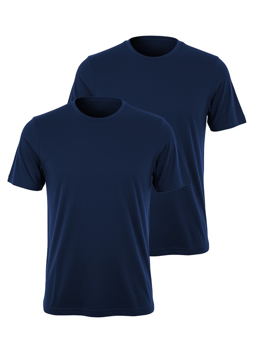 Póló, Puma, Férfi, Pamut, Sötétkék, Logós, 2 darabos csomag, Kék