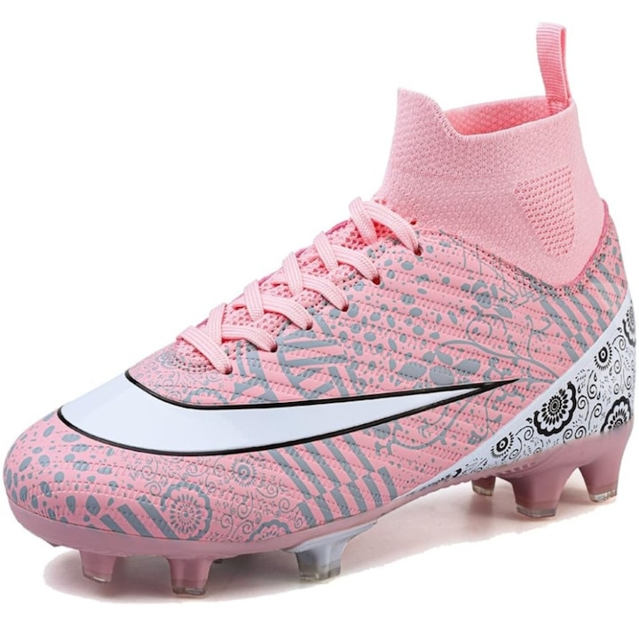 VTASQ focicipő fiúknak és lányoknak, rózsaszín, stoplis, csúszásgátló kültéri 39