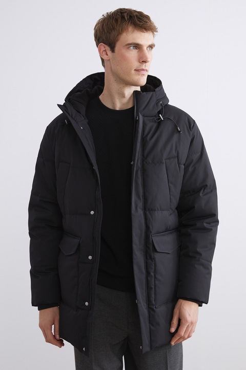 LC WAIKIKI, Geaca matlasata cu buzunare cu clapa, Bleumarin, XL