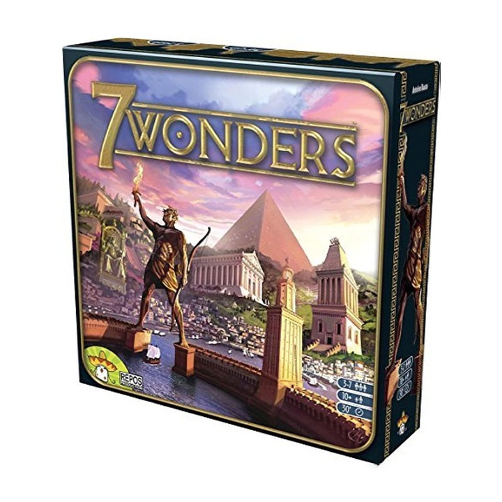 Joc de societate - 7 Wonders, Duueyct, Joc de strategie, 2-7 jucatori, 30 minute, 10+ ani