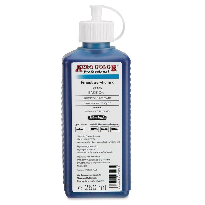 Aero Color Professional 250 ml - Schmincke, 28405027 Primariy blue cyan