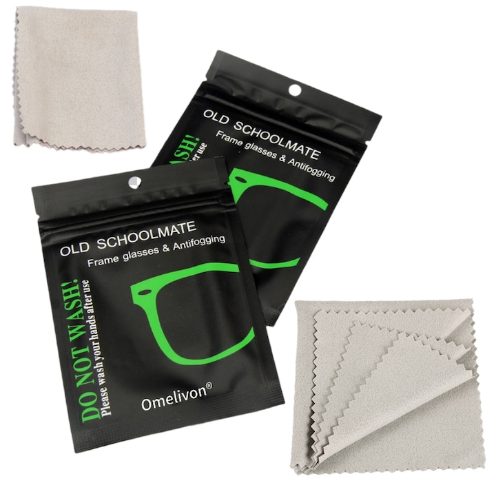 Laveta de curățare reutilizabilă Omelivon, Nano-Fiber, pentru ochelari