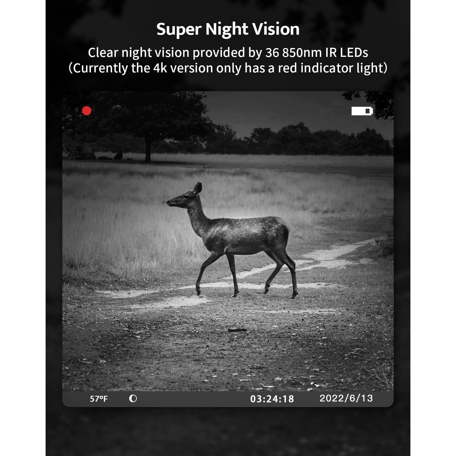 Camera 18m Example Camera Vanatoare Usogood, Full HD, Rezistant la Apa IP66, 18m Detectare ...