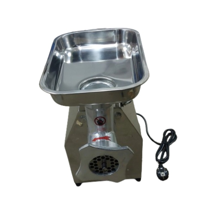 Masina electrica profesionala pentru tocat carne, 150 kg/h, 220V/50Hz, 850W, 170 RPM, 380x210x410 mm
