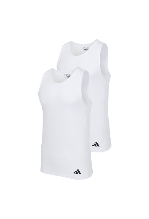 adidas, Set de top-uri Active Flex - 2 piese, Alb