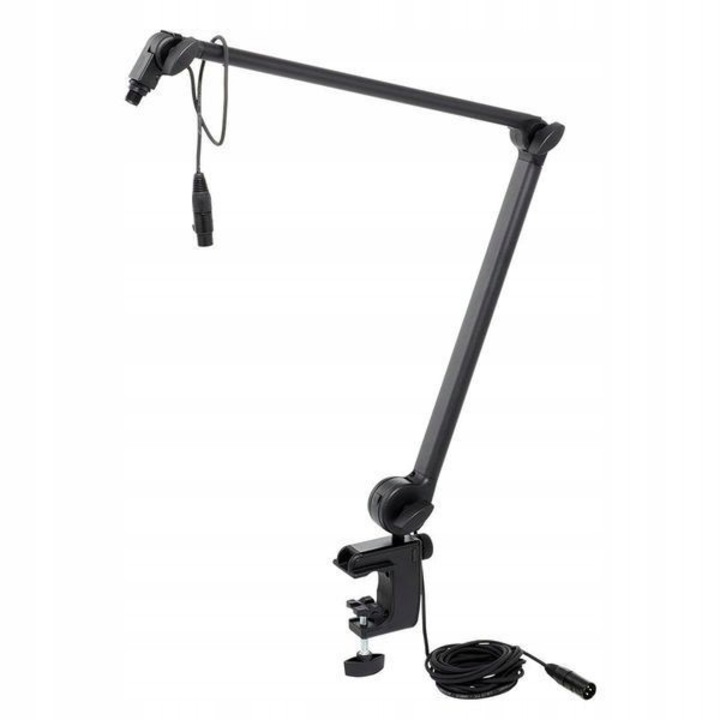 Suport microfon K&M 23860 BK, negru, ajustabil 460-960mm, suportă până la 1.5kg, montare pe blat