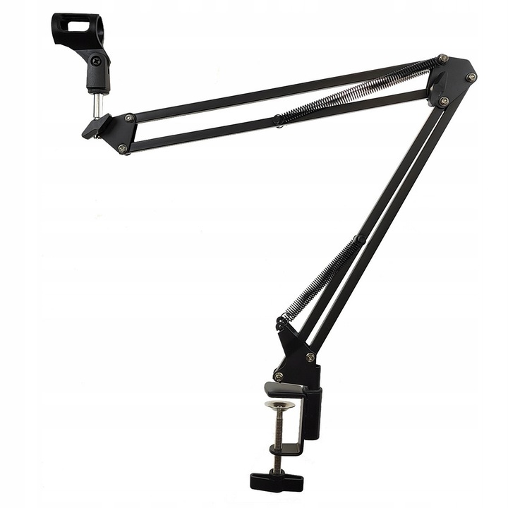 Suport Microfon KALINE NB-35, Metalic, Pliabil, Negru, 79cm