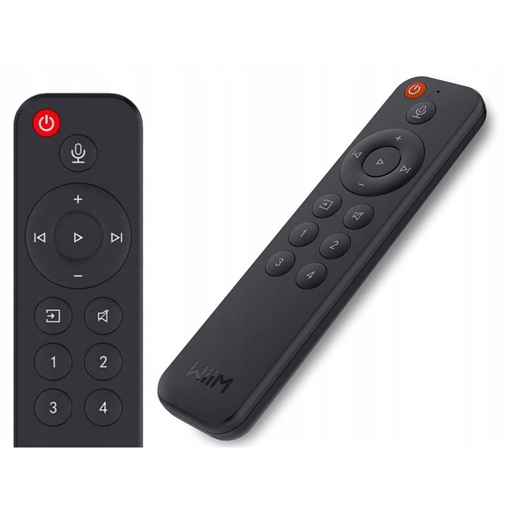 Telecomandă vocală WiiM, control vocal Alexa, setări rapide, 2 baterii AAA necesare