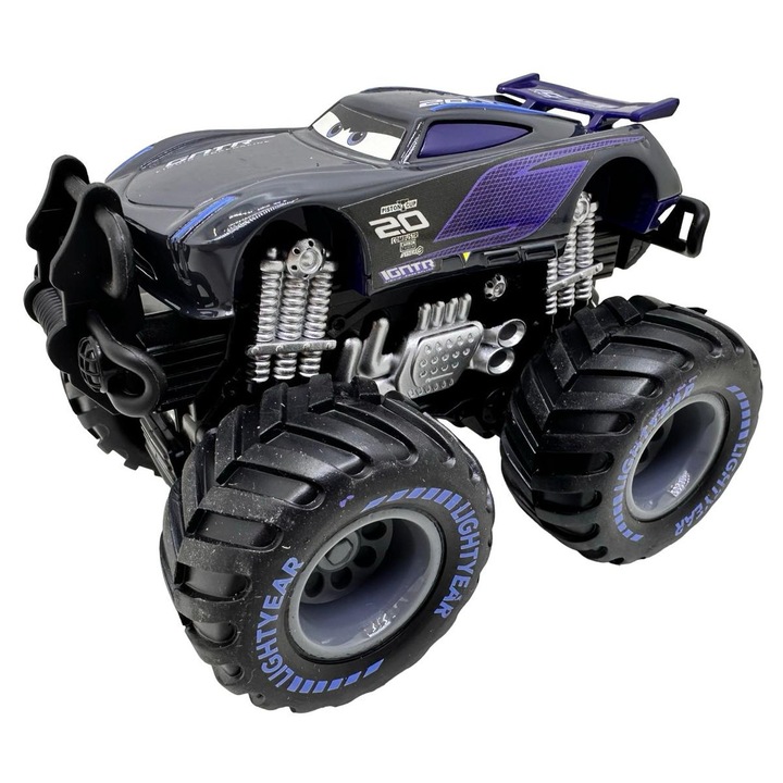 Fém és műanyag makett, Monster Jackson Storm Cars, nagy off-road kerekek, gyűjtői modell