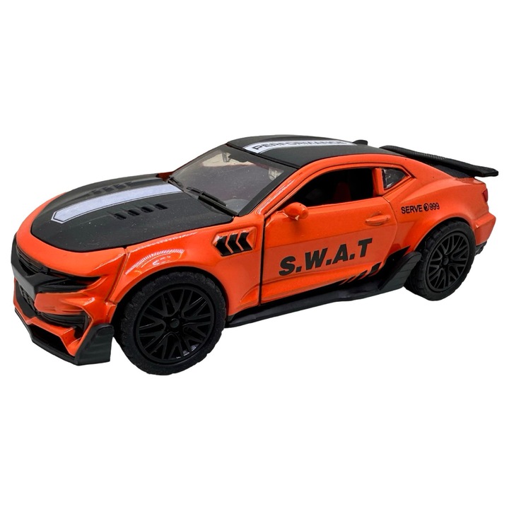 Fém Modell Chevrolet Camaro SWAT Narancssárga 1:43