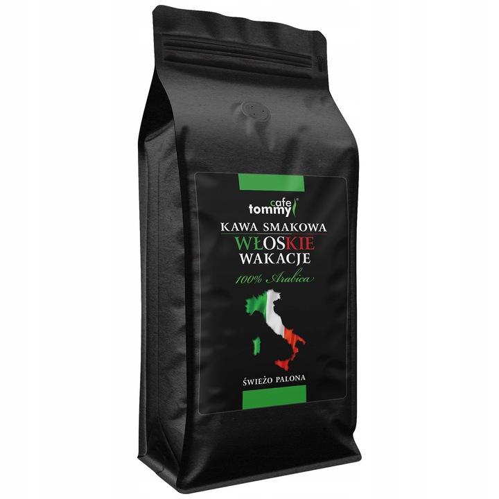 Cafe boabe aromatizata, Tommy Cafe, 1 kg, 100% Arabica, prajire medie