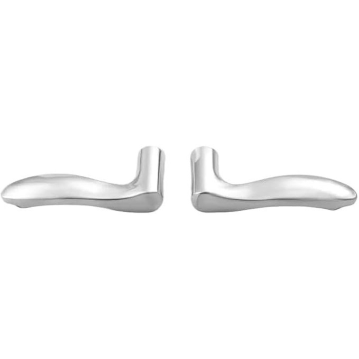 Set manere usa, inox, argintiu, pentru usi interioare, grosime usa 35-55mm